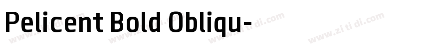 Pelicent Bold Obliqu字体转换